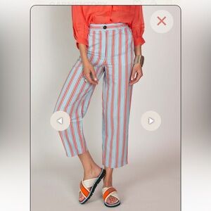 Chloe Stora Striped  Pants - Red and blue size 34